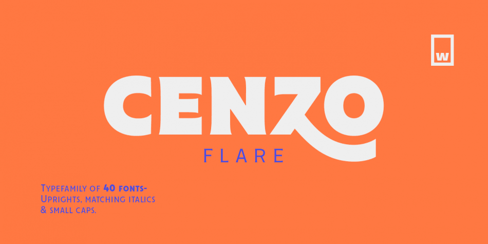Font Cenzo Flare